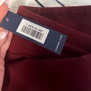 Jaanuu Scrub pants Large Burgundy